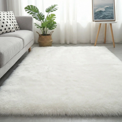 Faux Rabbit Fur Soft Plush Rug