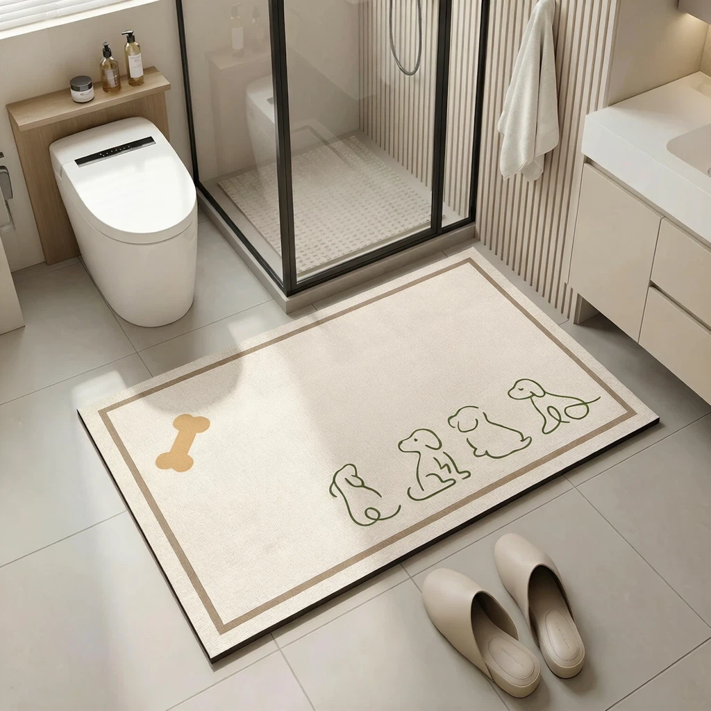 Diatomaceous Earth Absorbent And Non-slip Bathroom Mat